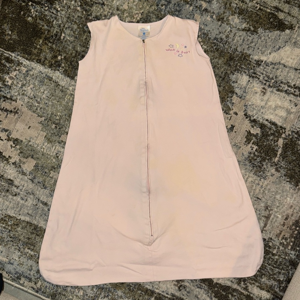 Halo sleep sack - size XL 18-24 months - pink and white In good condition